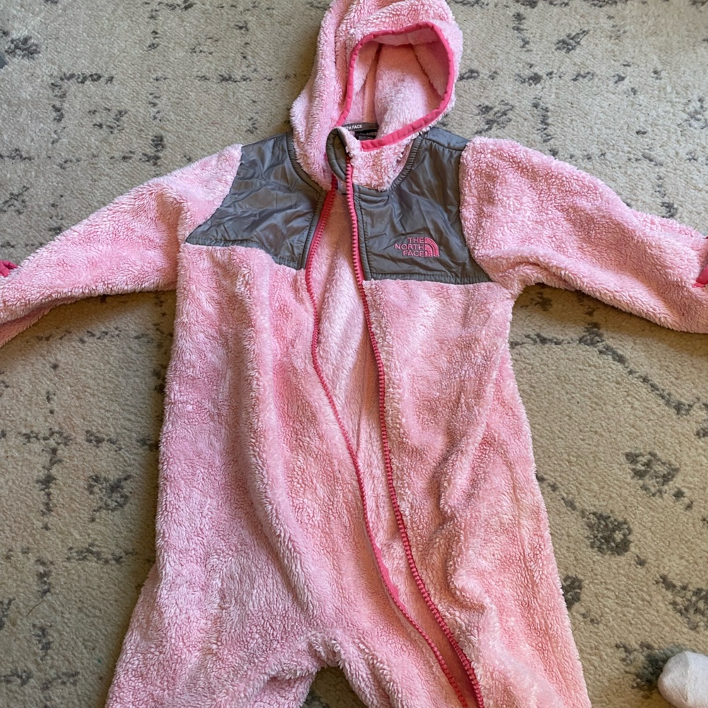 The North Face Pink Fleece Bunting